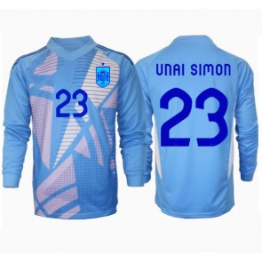 Spanien Unai Simon #23 Målvakt Hemmatröja EM 2024 Långärmad